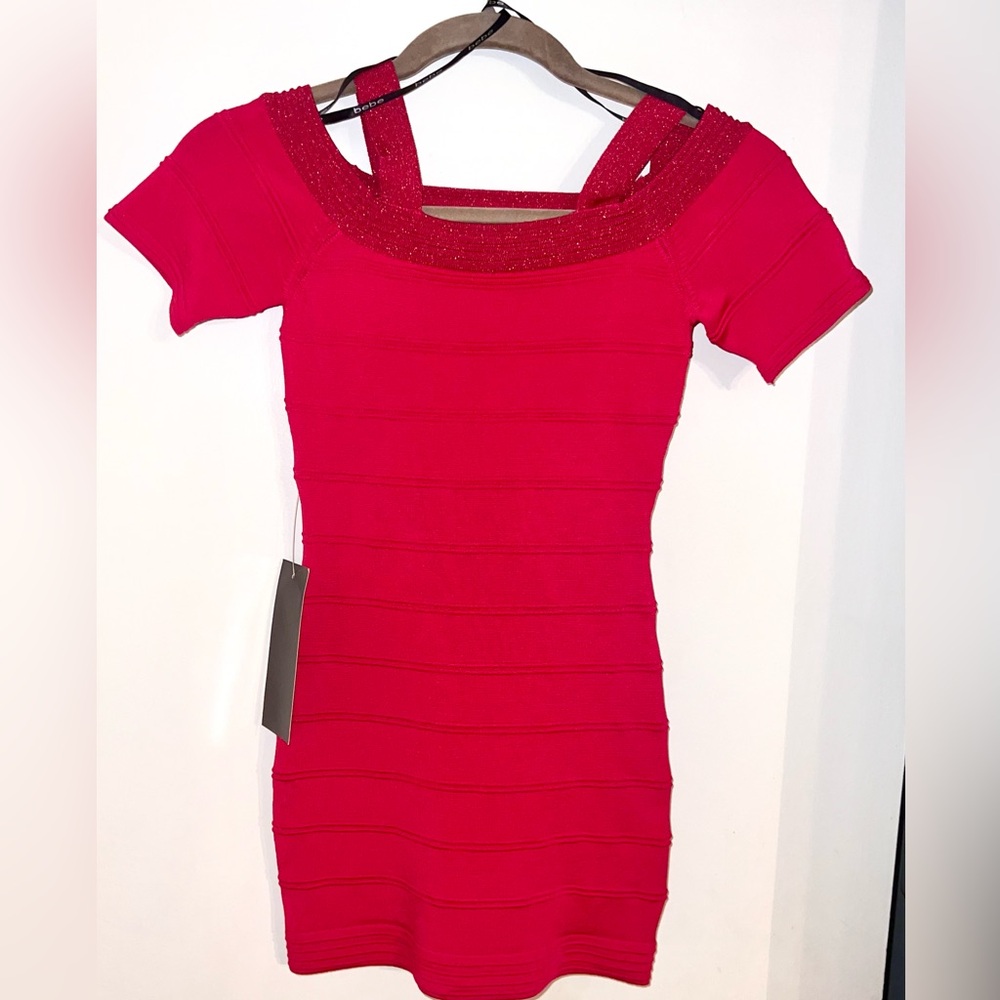 bebe Bandage Style Long Top NWT Size XS